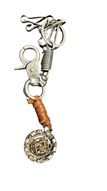 Key Chain from Alloy & PU Leather